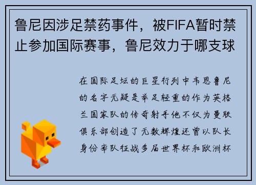 鲁尼因涉足禁药事件，被FIFA暂时禁止参加国际赛事，鲁尼效力于哪支球队